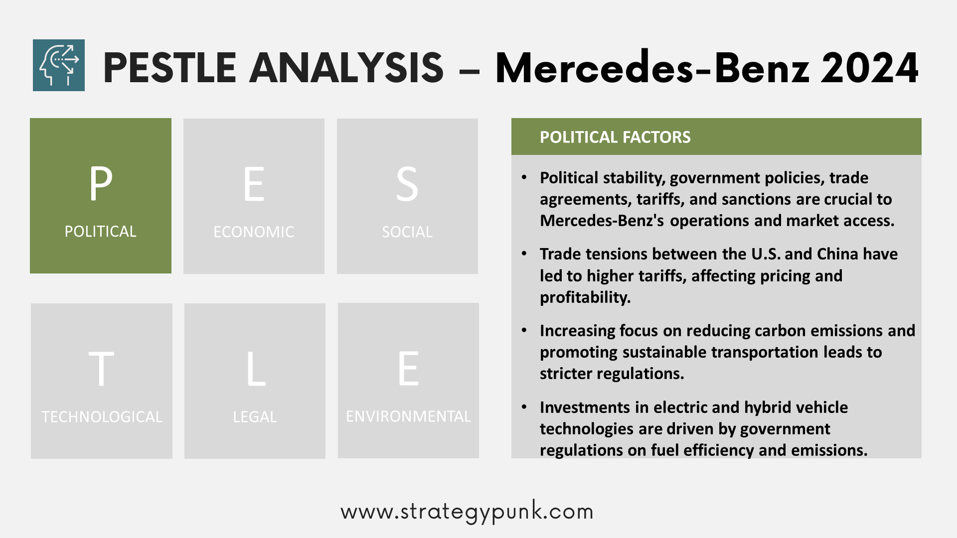 Mercedes-Benz PESTLE Analysis: Adapting to a Shifting Landscape (Free PPT)